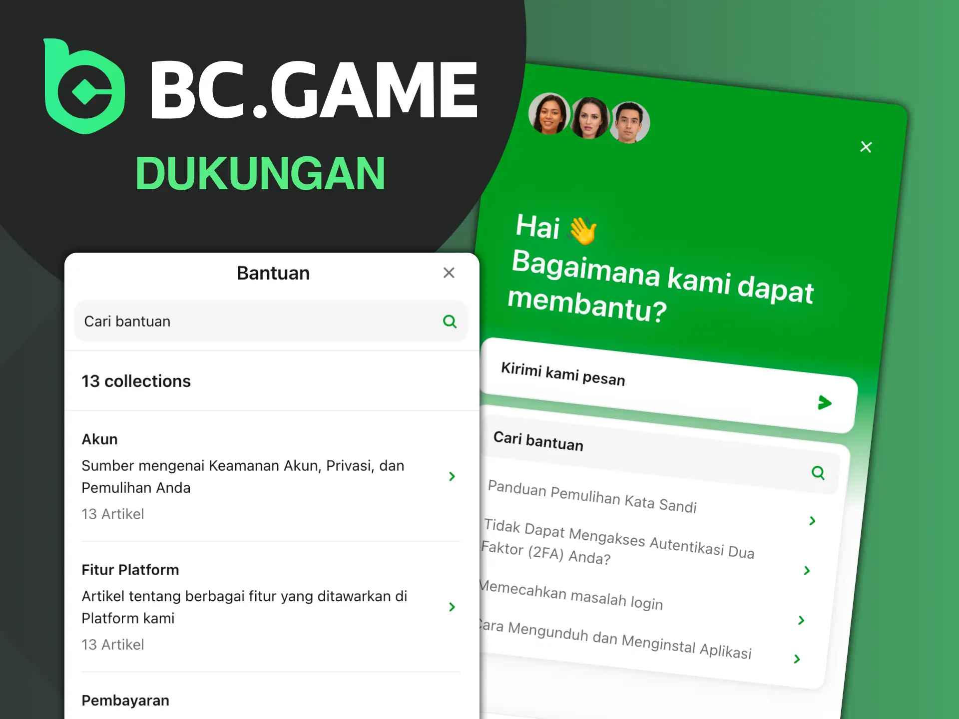 Gunakan petunjuk langkah demi langkah universal tentang cara menambah saldo game Anda di BC Game dan melakukan deposit.