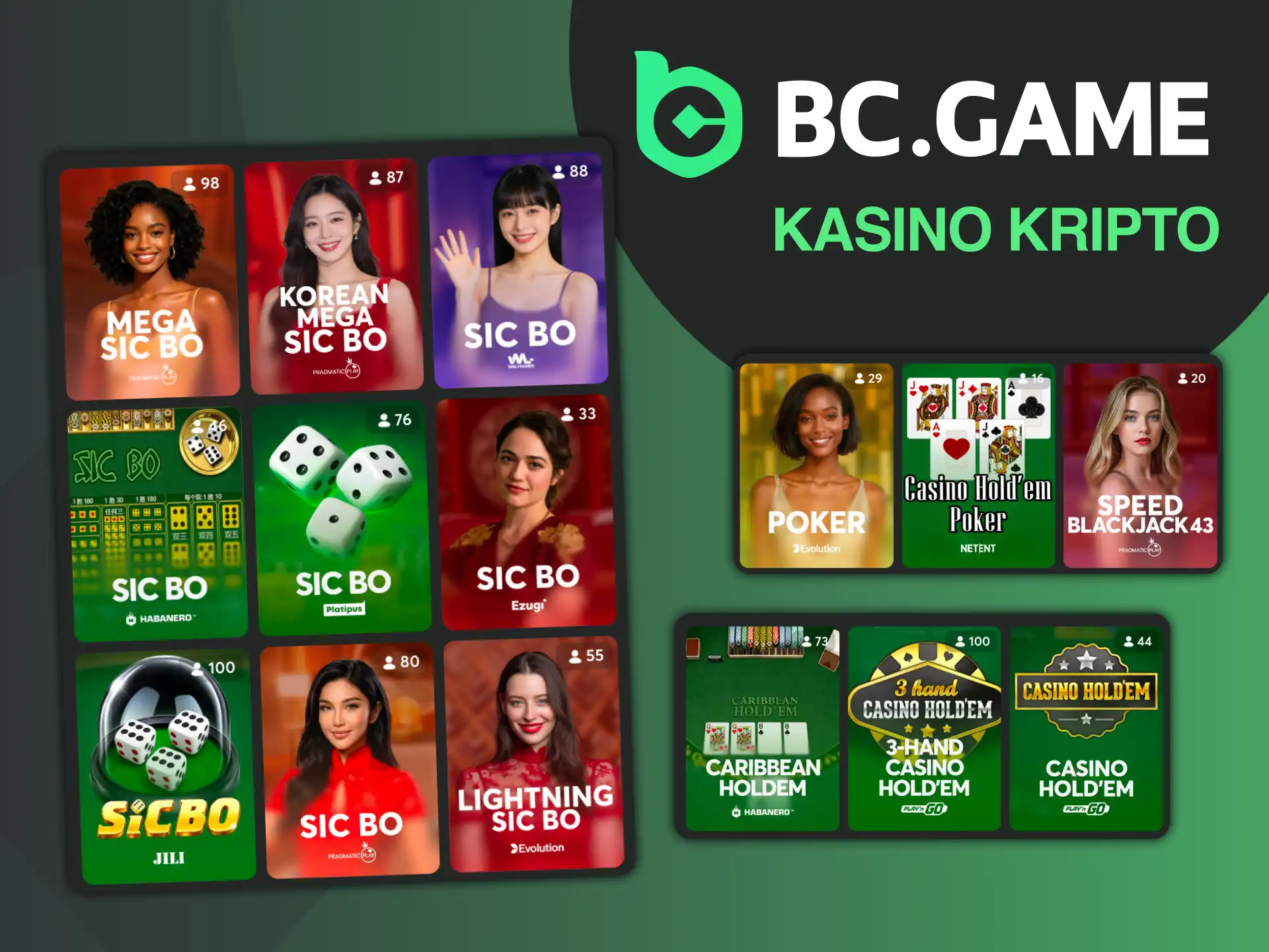 Lakukan deposit dan tarik kemenangan Anda di platform BC Game kami yang berspesialisasi dalam metode mata uang kripto.