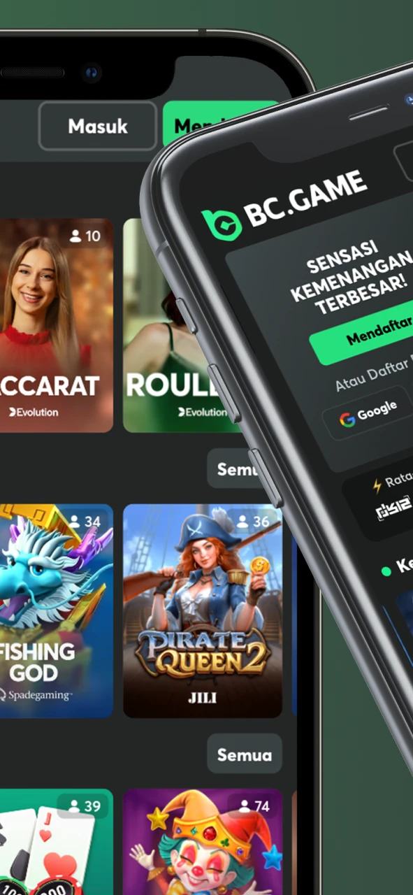 Mulailah perjalanan Anda yang mengasyikkan melalui dunia kasino dengan BC Game.